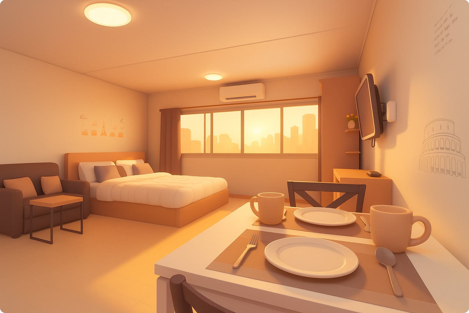 Como Funciona Flat com Serviços de Hotel?