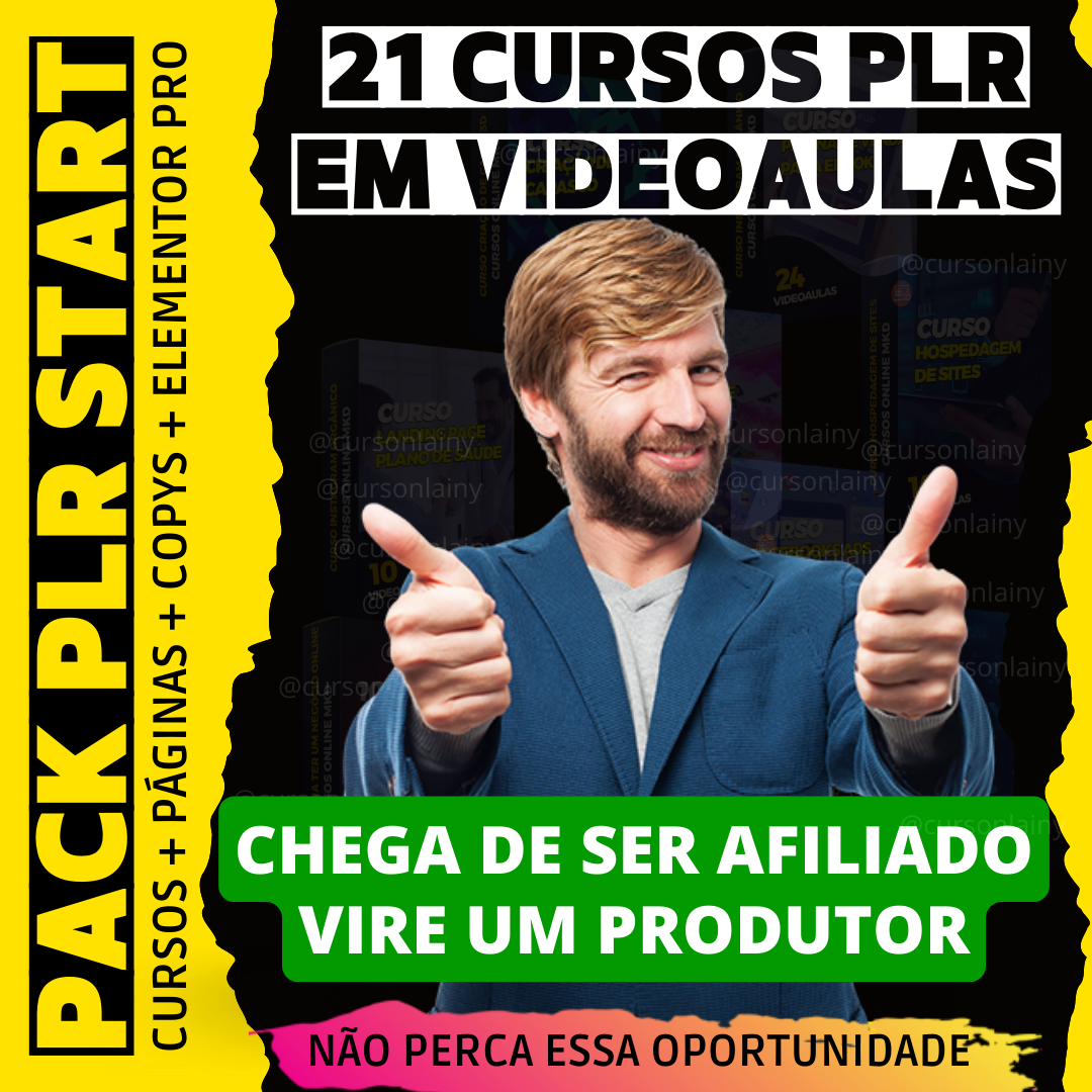 PLR START – 21 CURSOS PLR EM VIDEOAULAS