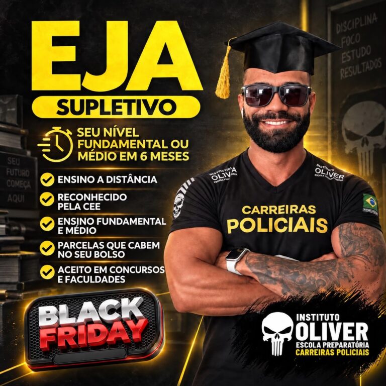 Curso EJA Supletivo – Educação de Jovens Adultos EAD – Ensino Fundamental e ou Médio em 6 meses – Instituto Óliver